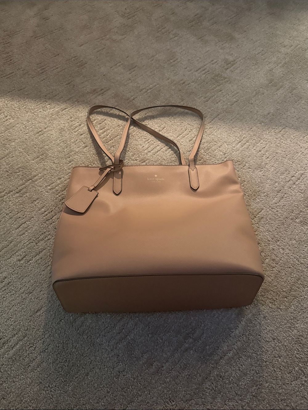 kate spade blush pink leather tote